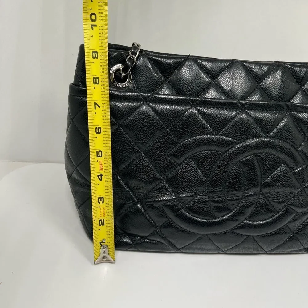 Chanel Caviar Quilted 31 Rue Chambon Paris Tote Bag Black